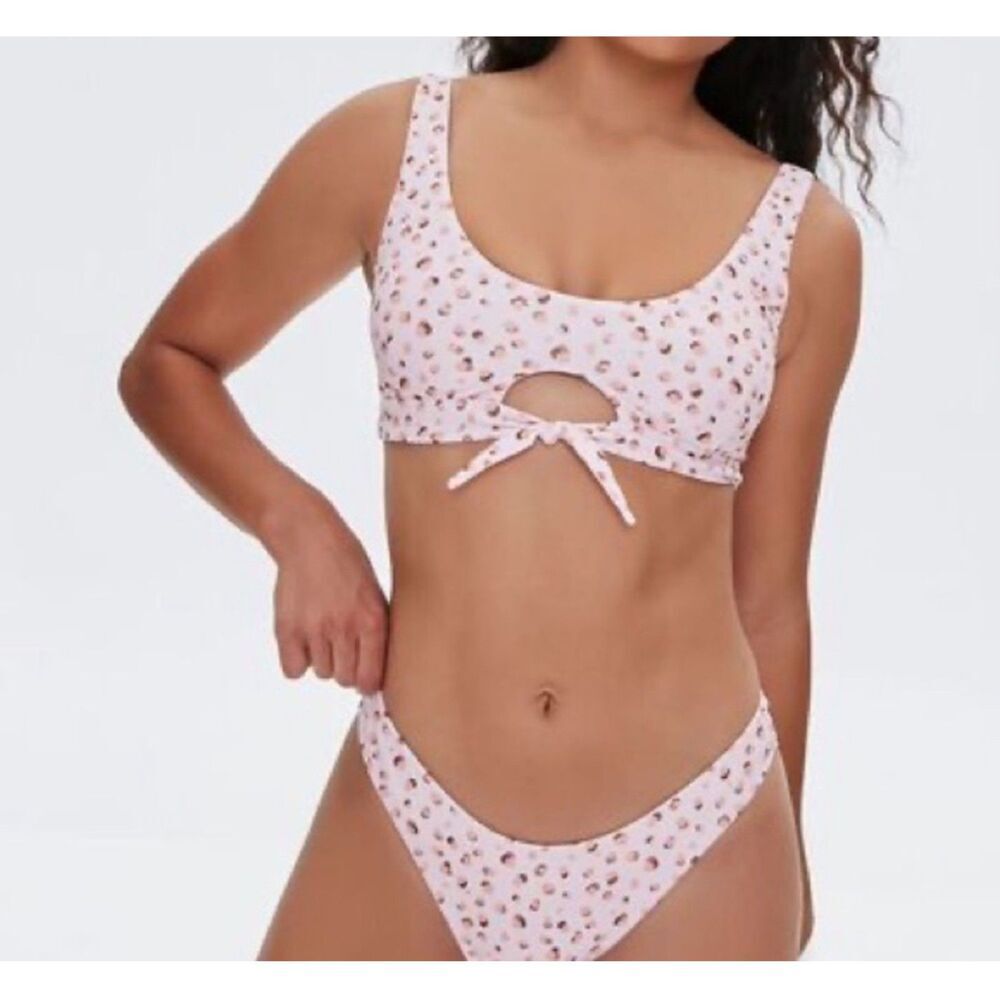 Women's Forever 21 Pink Leopard Bikini S